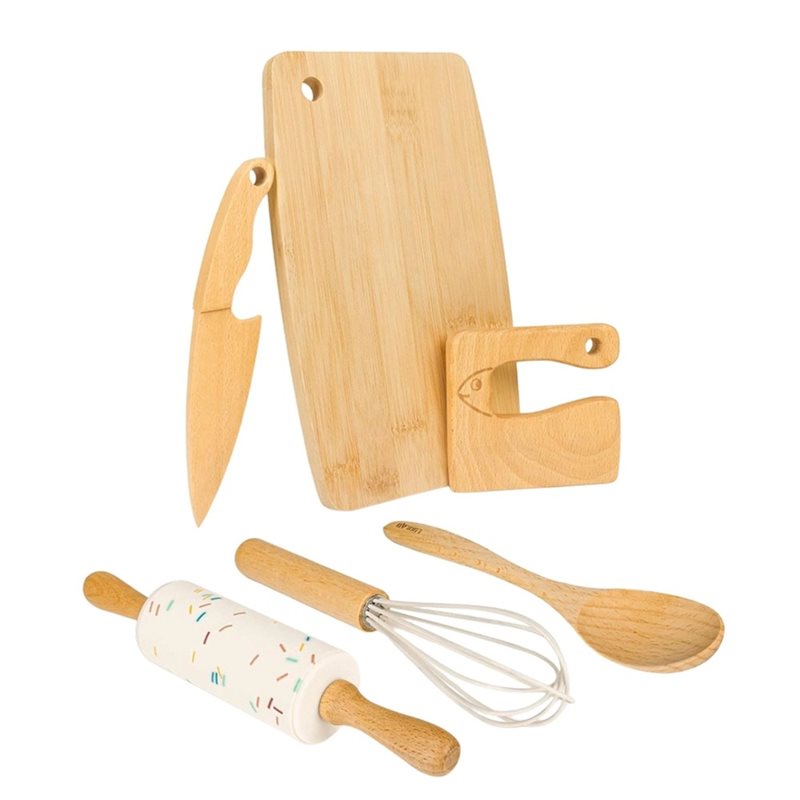 Kitchen Kids Baking Set - Gerçek Pişirme Deneyimi Sunan Ahşap Çocuk