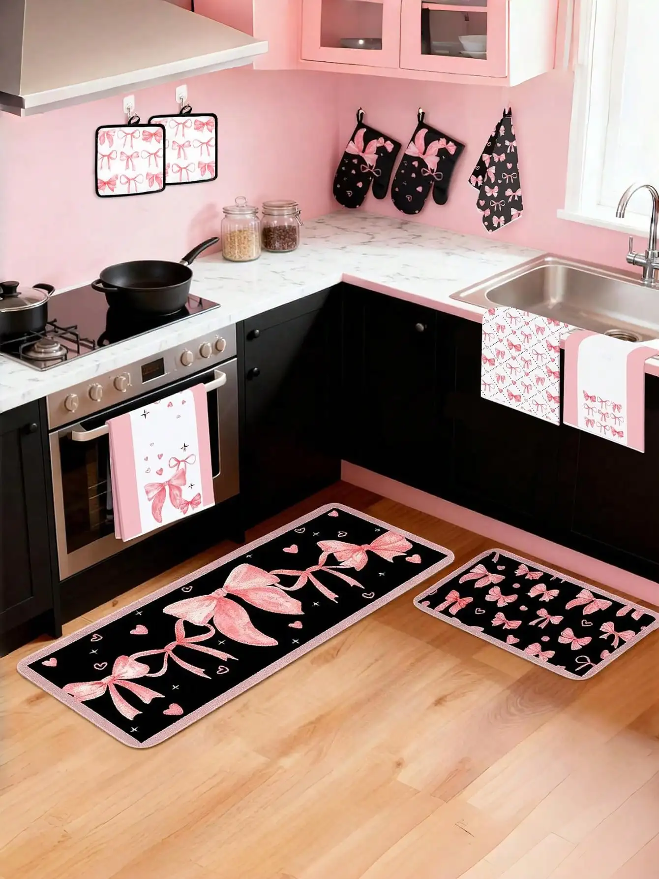 10 Parçalık Pembe Kurdeleli Mu - Baking Kitchen Set incelemesi ve fiyatı
